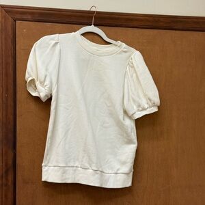 Short Sleeve Puff-Sleeve Top